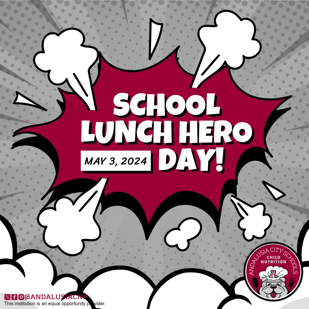 Behind every tasty meal is a dedicated #SchoolLunchHero! Let's show our cafeteria superheroes at Andalusia City Schools some love! 💖

#ALschools #AndalusiaCity #Covingtoncounty #CovingtonAlabama #CovingtonAL #ThatsWhy