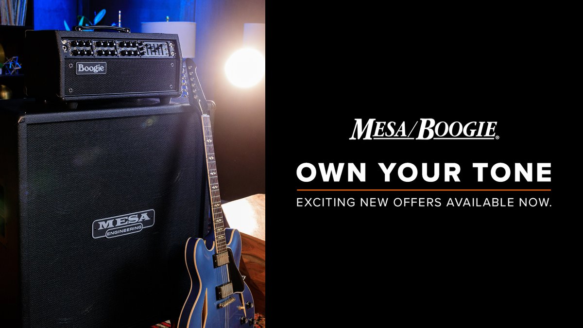 If you've been looking for a Mark, there's never been a better time to #ownyourtone. Check out our Mark Series amps with the link below or at your local Mesa Boogie dealer! ow.ly/s6Tk50Ru4CY