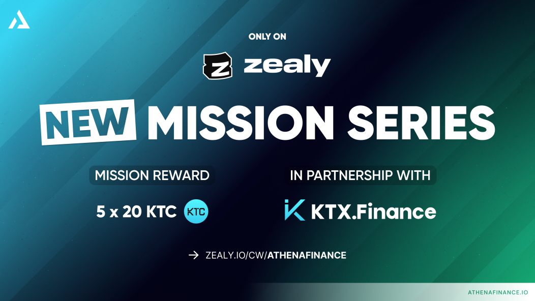 5 people who complete the Zealy missions we prepared in cooperation with @KTX_finance will win 20 $KTC, a total of 100 $KTC! 

Let's do the tasks to reach the prize...

zealy.io/cw/athenafinan…

#zealy #galxe #airdrop #defi #metis #mantle #trade #stake #dex #crypto