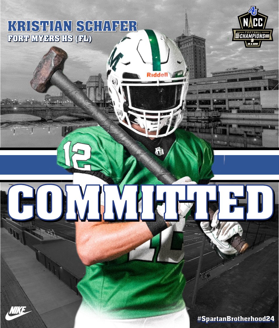 Spartan Fans, we are excited to welcome @12KristianS from Ft. Myers HS to the Aurora Football Family. #WeAreOneAU #SpartanBrotherhood24