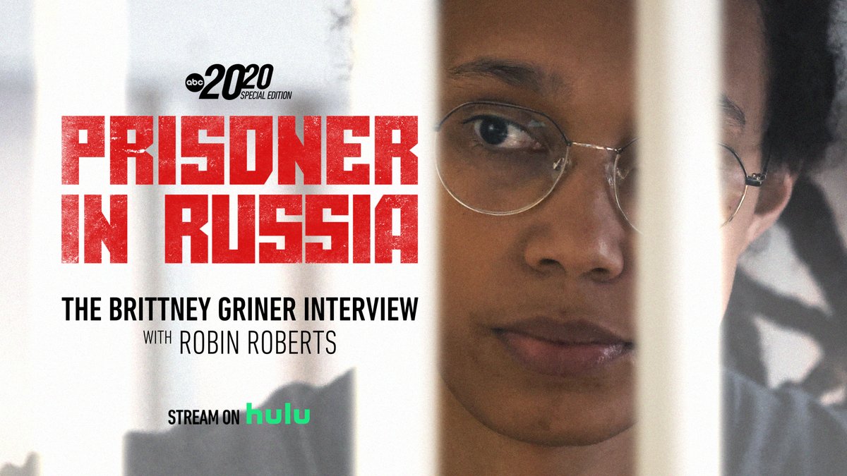 Basketball star Brittney Griner speaks candidly with Robin Roberts about being detained in Russia, her time in prison and the controversy around the prisoner swap that brought her home. Our full #ABC2020 special starts NOW on ABC. Stream later on hulu. #BrittneyGrinerOnABC