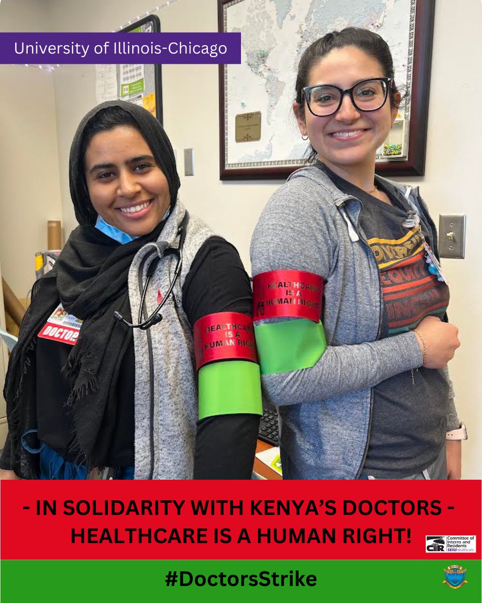 CIR members across the U.S are banding up for healthcare this #MayDay. 

Healthcare workers everywhere are fighting for the support and resources they need to care for their patients and be well. Like @kmpdu who has been on a nationwide #doctorsstrike for months.
