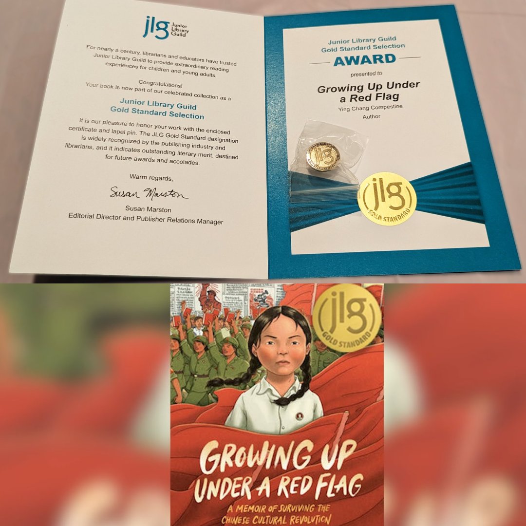 So honored to receive @jrlibraryguild’s #GoldStandardSelection for my newest #book, “#GrowingUpUnderaRedFlag!” Can’t wait to share it with you all!

Pre-order your copy through all major #bookretailers here: tinyurl.com/5vya96zd

#childrensbook #picturebooks #award #diverselit