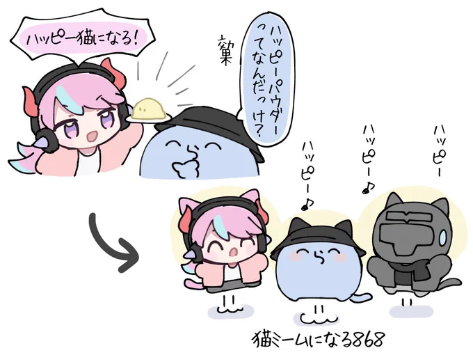 #い・らくすと ハッピー猫パウダー 