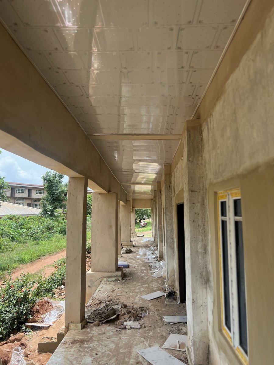 I am deeply delighted to visit our construction site of the Nkpologwu Community Library where work is at the final stage. It still feel like a dream - transforming a dilapidated building housing a community library to become what it should be.