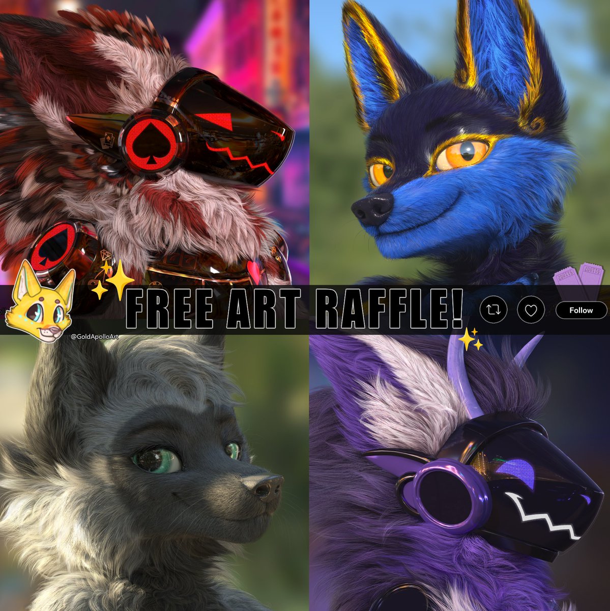 ‼️ART RAFFLE TIME‼️
Lets celebrate the changing seasons! 🌸(and my fixed computer)
Prize -> Illustrated headshot🎉
💚 All species welcome! 
💚Like and RT this post 
💛[Optional] Comment your OC! 
Ends May 14th