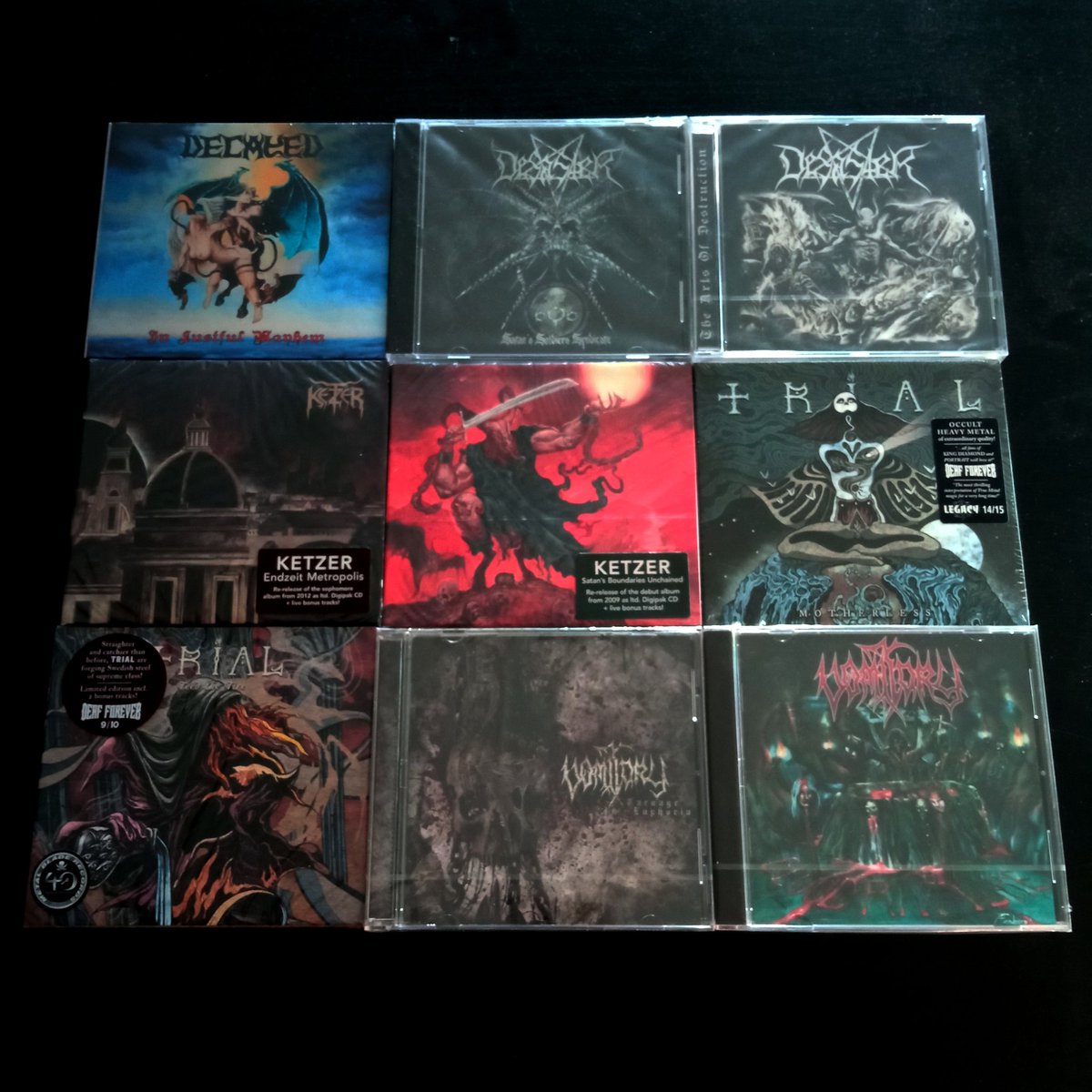 [IN STOCK NOW]
(Link for shop in bio)
#desaster #decayed #ketzer #cavernaabismal #helldprod #hellstore #hdprod #onlyundergroundisreal #vomitory #metalblade #occult #heavymetal #deathmetal #blackthrash #blackmetal #trial #swedenmetal #digicd #digipak #cd #instock