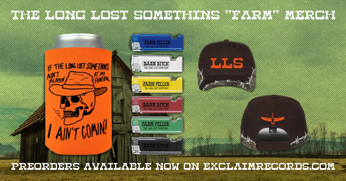 name (@_nathantms) on Twitter photo my friends <a href="/lls_wv/">The Long Lost Somethins</a> & <a href="/exclaimrecs/">Exclaim Records</a> have unveiled a full slate of merch for the release of the Long Lost Somethins' EP 'FARM' including a special 2LP vinyl set of 'FARM' and 'BARN' together. a chance to get a keepsake of one of our areas finest bands.
shorturl.at/blQ14 my friends <a href="/lls_wv/">The Long Lost Somethins</a> & <a href="/exclaimrecs/">Exclaim Records</a> have unveiled a full slate of merch for the release of the Long Lost Somethins' EP 'FARM' including a special 2LP vinyl set of 'FARM' and 'BARN' together. a chance to get a keepsake of one of our areas finest bands.
shorturl.at/blQ14