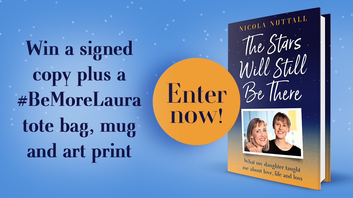 Competition time! Reply to this post & tell us how you'll #BeMoreLaura in the next 7 days to enter. Will you be super kind, brave, silly or honest? Just make sure to include #TheStarsWillStillBeThere AND #BeMoreLaura to validate your entry Competition closes 23:59 on 8/5/24