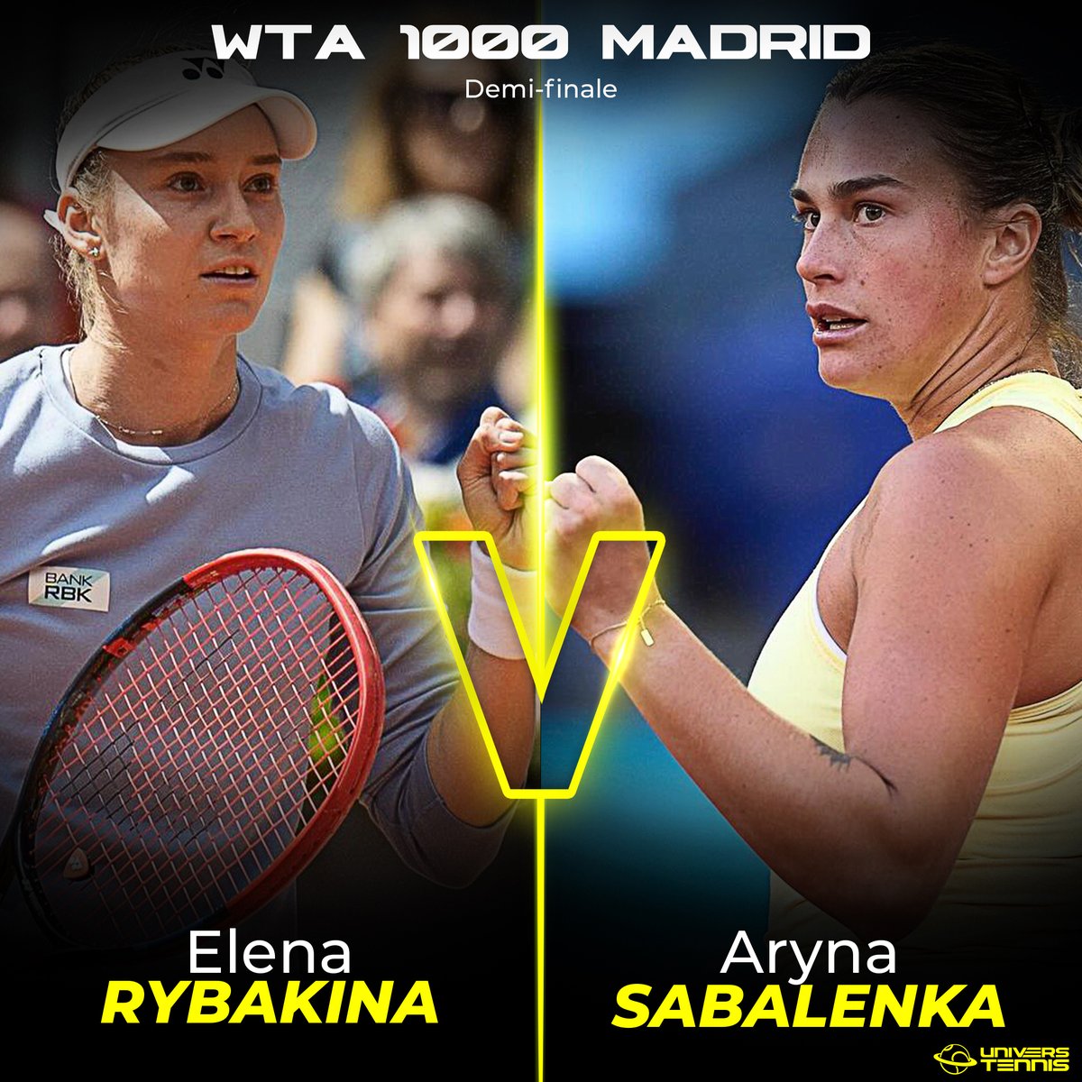🔒 DEMI-FINALE - WTA 1000 MADRID 🇪🇸 🔥 Elena Rybakina, n°4 mondiale 8 victoires consécutives 🔥 Aryna Sabalenka, n°2 mondiale 10 victoires consécutives à Madrid Qui va s'imposer ? 🍿
