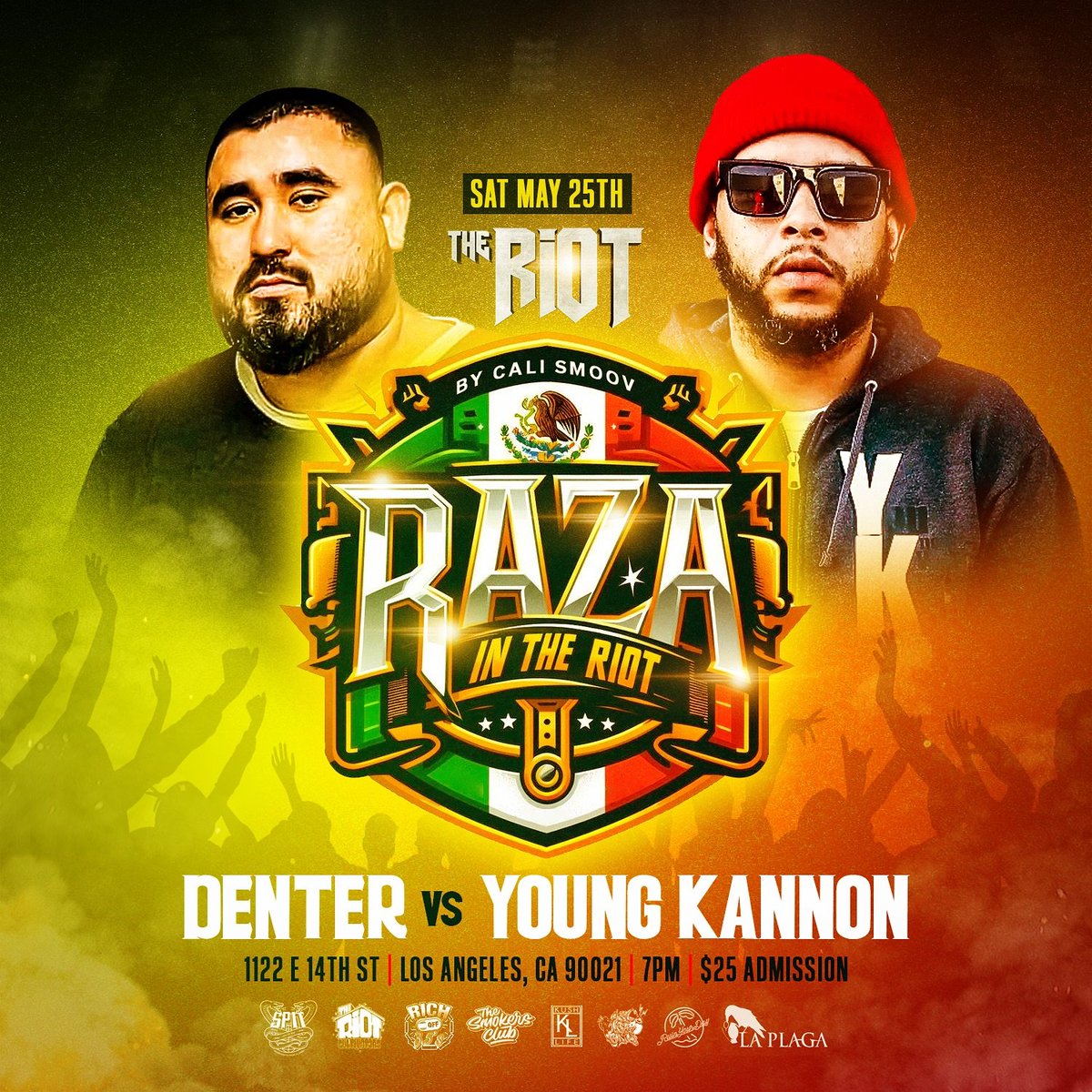 Dentrow Hermanos Mata in The Riot!

L.A. WASSUP! 🔥✨

#denter #youngkannon #battlerap #batallasescritas #mexico #usa