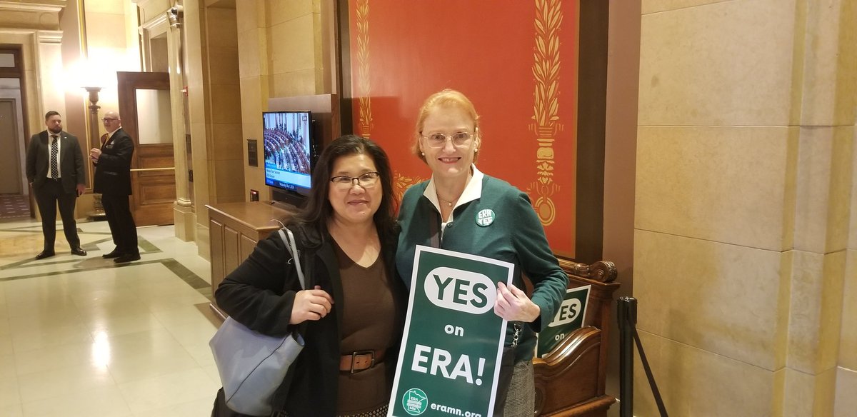 It's a new regular gig, showing up at the Capitol to let legislators know ... we want the ERA and we want it now! You can join us! @eraminnesota @Bfolly @Her4House @KristinBahnerMN @LucyRehmMN #ERAMN #ERANow eramn.org/resources/