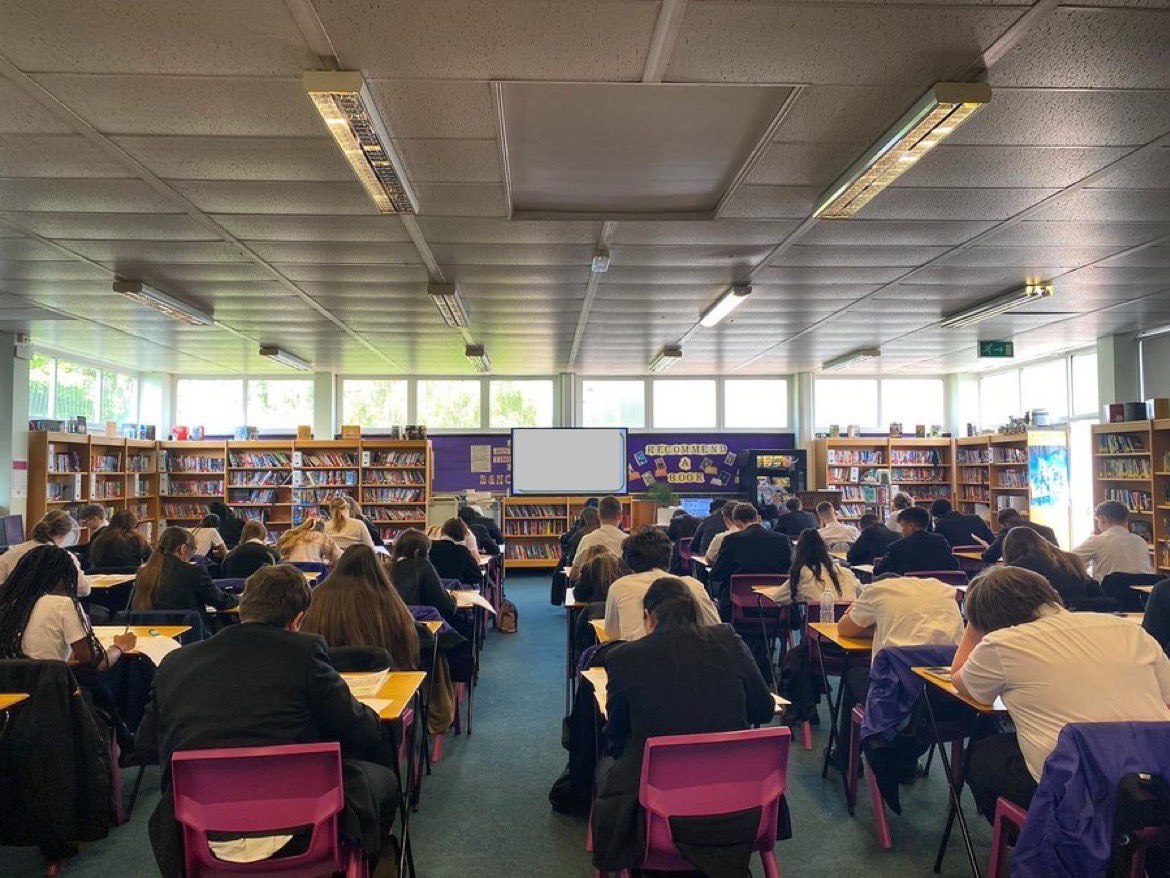 Work hard play hard! Our Year 11 Geographers have been working hard on their Paper 3  mock this afternoon! #ProudToBeDanum