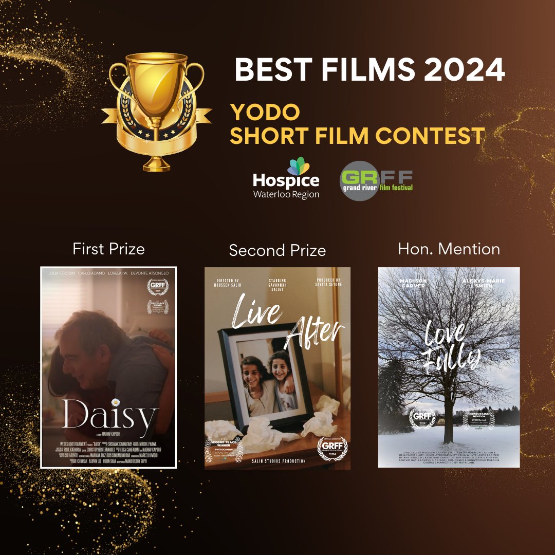 🎬 Winning #YODOContest Films to Screen @grandriverfilm! We recently announced the winners of the 4th annual short film competition — You Only Die Once: #YODOContest. Watch the winning films at #GRFF, which starts May 7th. Learn more: bit.ly/44qiQGl