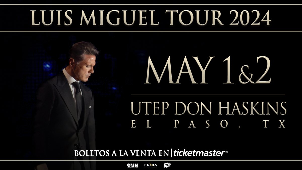 TODAY IS THE DAY ☀✨ Still thinking about getting tickets? New ones just opened for Luis Miguel both today and tomorrow! May 1st 🎫: bit.ly/46ckhYQ May 2nd 🎫: bit.ly/3ZhQhs1