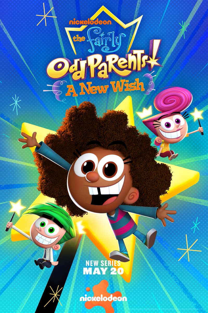 Newly released promo art for Fairly Oddparents: A New Wish, featuring our new main character, Hazel Wells (voiced by @shleighcrystal ).  So cool to see her fully realized after providing initial designs for her over 2 years ago! #FairlyOddparents