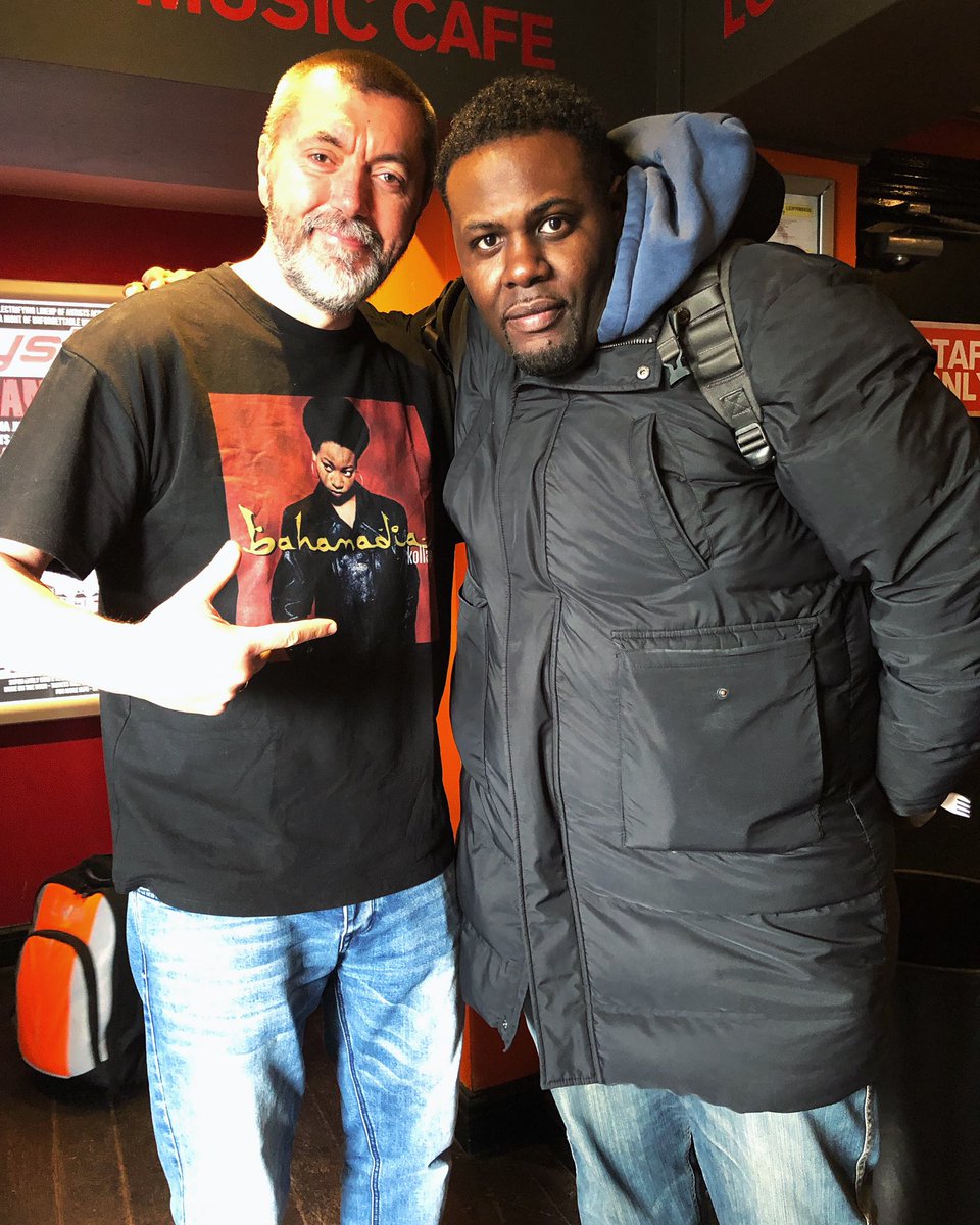Good to catch up with @FunkyDLHipHop on Sunday at Leicester’s 2Funky Music Cafe. To describe this man as prolific is an understatement. Over 20 albums and still going strong. Not-so-interesting fact - I reviewed DL’s second LP for Trace mag in 1998 and still have the promo tape.