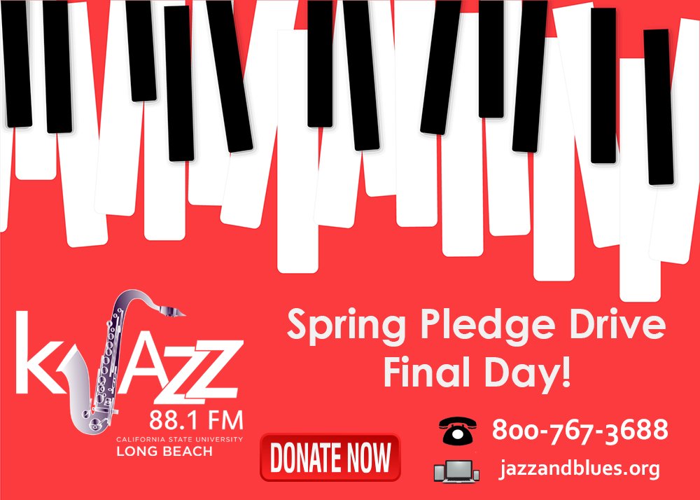 Today is the final day of our Spring Membership Drive. We need your help to end on a high note!

Make your tax-deductible donation today when you call 800-767-3688 or visit jazzandblues.org.