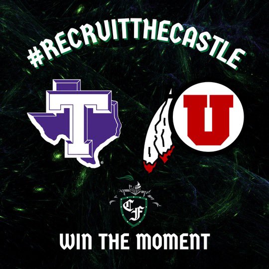 Thanks to Utah and Tarleton St. for stopping by The Castle today! @UteReef33 @CoachPepPearson @recruit_FALLSFB