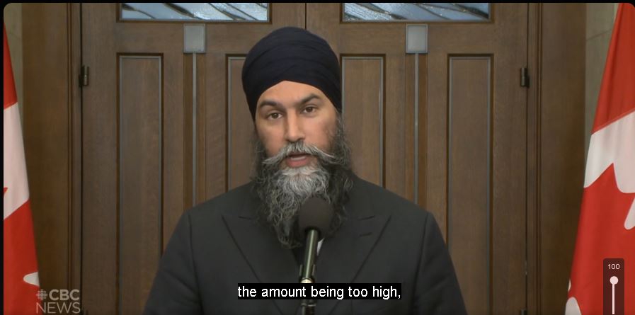 So Singh says he will support the budget, no surprise here, but says he has raised concerns with Turdeau that the amount of CDB is TOO HIGH!!!!! I guess we now know his true though that 200/ month is TOO HIGH!!  msn.com/en-ca/news/can…