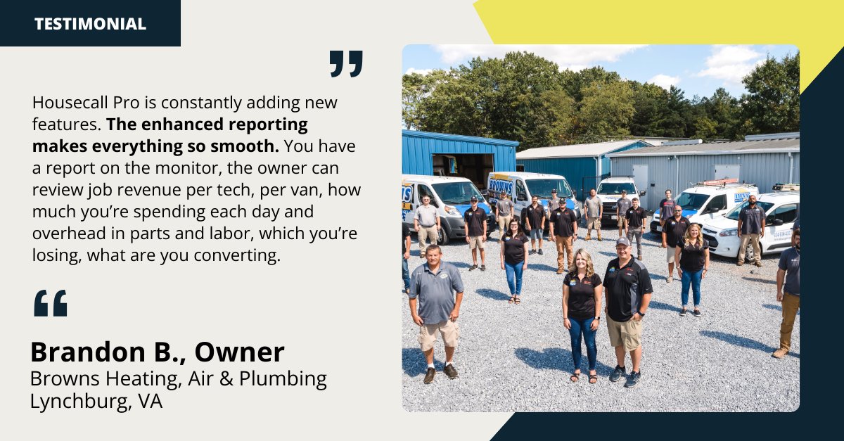 Brandon B. optimizes his operations and drives his business forward with Housecall Pro. From detailed reporting to streamlined management, he’s maximizing efficiency every day. Learn how Housecall Pro can help your business succeed: bit.ly/480cIET