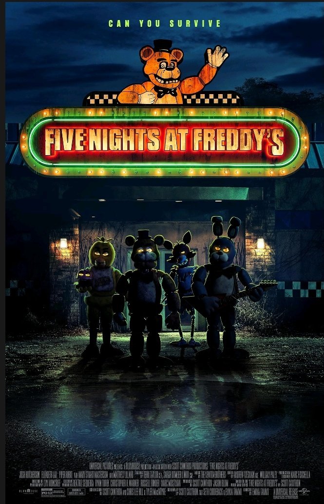#nowwatching 

Five Nights at Freddy's (2023)

A troubled security guard begins working at Freddy Fazbear's Pizza. During his first night on the job, he realizes that the night shift won't be so easy to get through....

#fivenightsatfreddys #horrormovies #newhorror