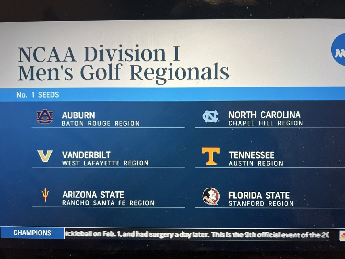 Number overall seed baby! WAR DAMN GOLF!!!! #WDE