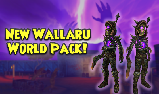 Wake up! 🌅

The Wallaru World Pack is now in the Crown Shop! This pack gives you a chance to get dream reaver gear, Wallaru themed housing items, spellements, and more! You must have the 'Hero Of Nothing' and 'Fixed the Dreams' badges in order to purchase this pack. #Wizard101