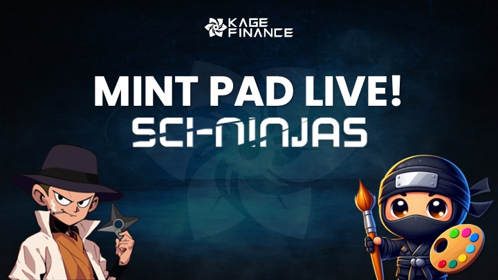 Mint Pad for Sci-Ninjas (Project by <a href="/0xninja_labs/">Ninja Labs</a>) is now live!

Join the mint at: app.kage.finance/mint/inj1ajws3…