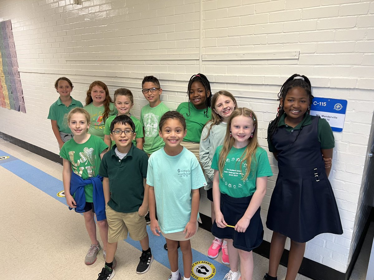 We wore green today in support of Mental Health Awareness!