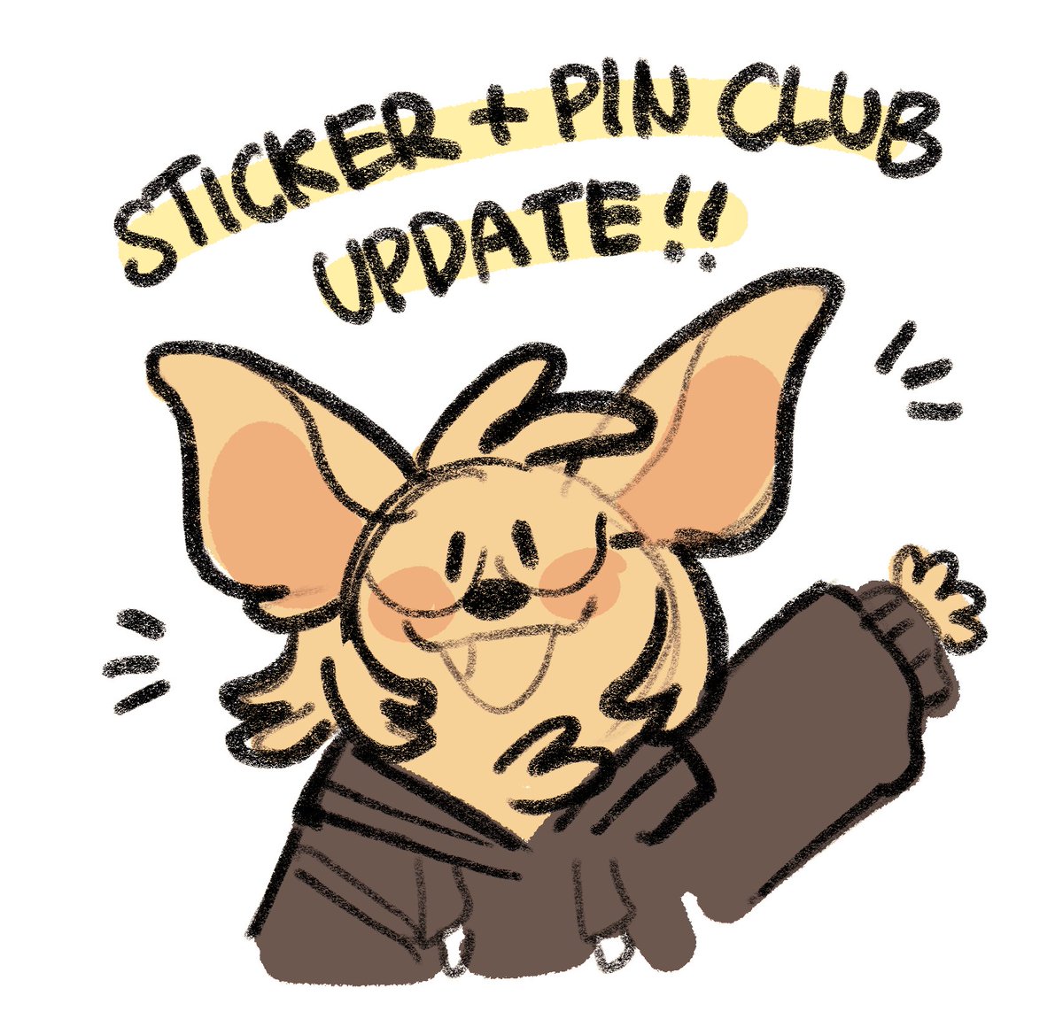 STICKER/PIN CLUB UPDATES!! tldr sticker club has 20 new spots (16 now as of writing) & pin club is now $20 per month instead of $25!! u can read the details here :D ko-fi.com/post/ONE-YEAR-…