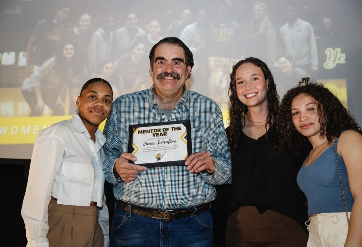 Our basketball program took home 3 awards at our annual Athletic Awards Ceremony last week! Check out the winners!

Alumni Award: Briana Lee 

Play of the Year: Tia Marie Martinez winning 3pt shot home vs St. Anselm 

Mentor of the Year: Our very own Prof. Sansalone