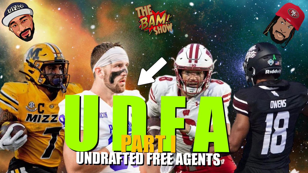 TODAY AT 4️⃣PM ET WITH @MikeAndrews83 ⬇️⬇️⬇️⬇️⬇️ 💥 BAM: Ep. 149 - Getting To Know UDFAs | Part I youtube.com/live/mtNAAehVp… via @YouTube
