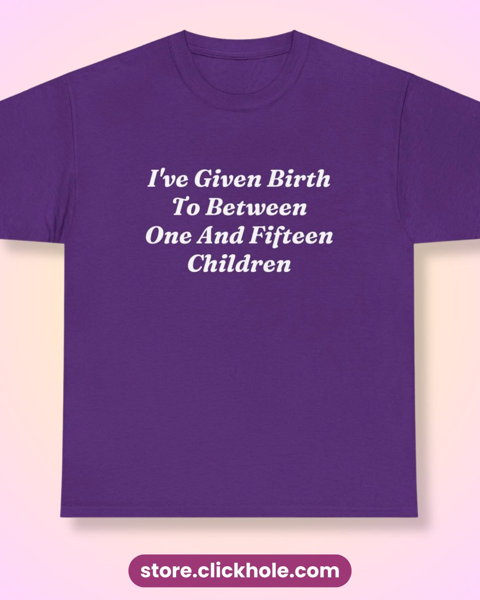 This Mother’s Day, give mom the gift that says, “Damn, bitch! Put a shirt on!” Shop Mother's Day gifts at store.clickhole.com.