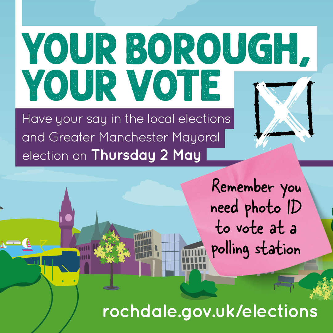 Find out all you need to know about tomorrow's local elections and GMCA Mayoral elections at rochdale.gov.uk/elections including candidates, postal votes, polling stations, emergency proxy votes and more #HeyMiddElections #RochdaleElections #GMElects 🗳️