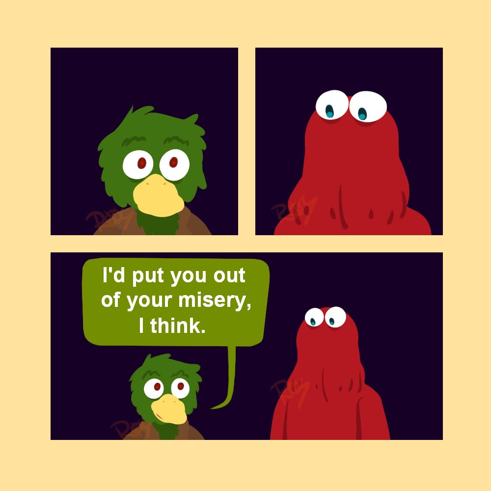 ...Right. 
#DHMIS #donthugmeimscared #DHMISfanart #Fanart #DHMISRedGuy #RedGuy #DHMISDuckGuy #DuckGuy