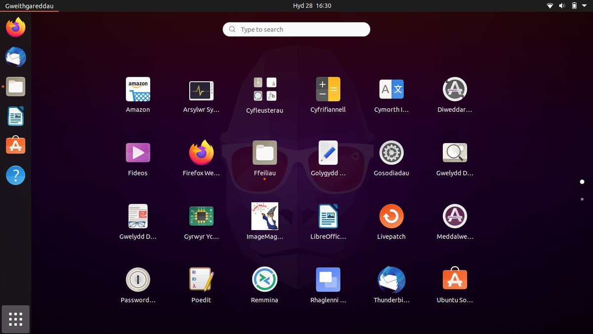 Ubuntu 24.04 🏴󠁧󠁢󠁷󠁬󠁳󠁿 󠁧󠁢󠁷󠁬󠁳󠁿 - system weithredu boblogaidd yn Linux Wedi ei ddiweddaru gyda nodweddion newydd Ar gael gyda rhyngwyneb Cymraeg (rhannol) 😉 Gwefan: buff.ly/2W7GzbR #yagym #Cymraeg