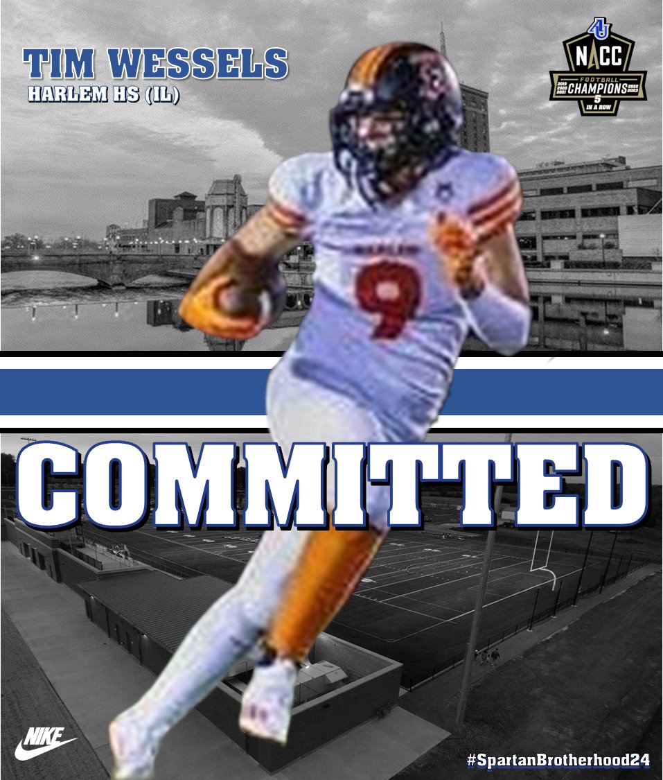 Spartan Fans, we are excited to welcome
@twessels045 from Harlem HS to the Aurora Football Family. #WeAreOneAU #SpartanBrotherhood24