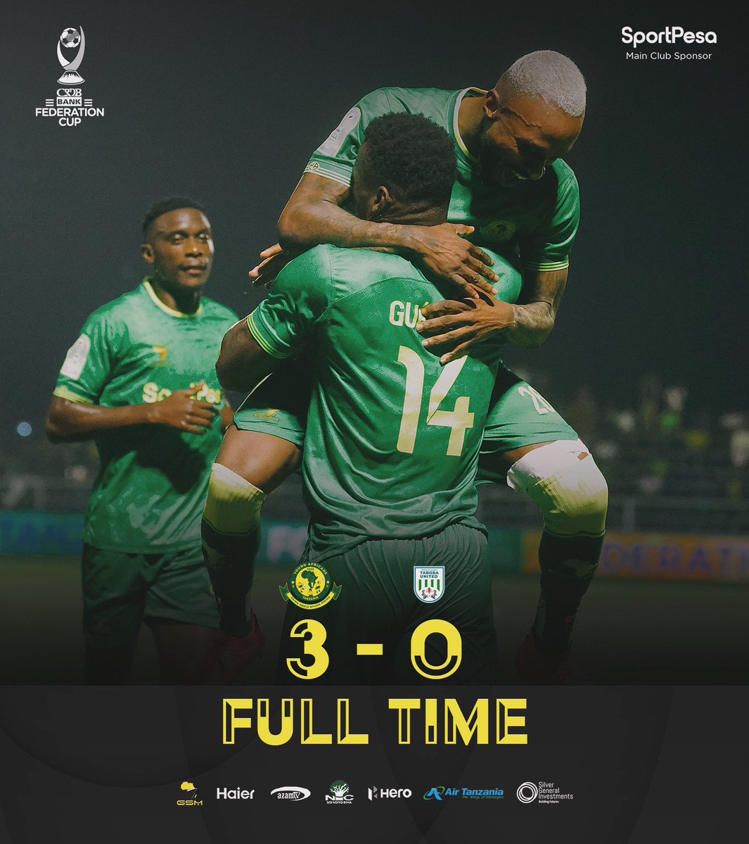𝐅𝐔𝐋𝐋 𝐓𝐈𝐌𝐄⏱️| #CRDBBankFederationCup Young Africans SC 3-0 Tabora United #TheClubAboveAll #DaimaMbeleNyumaMwiko