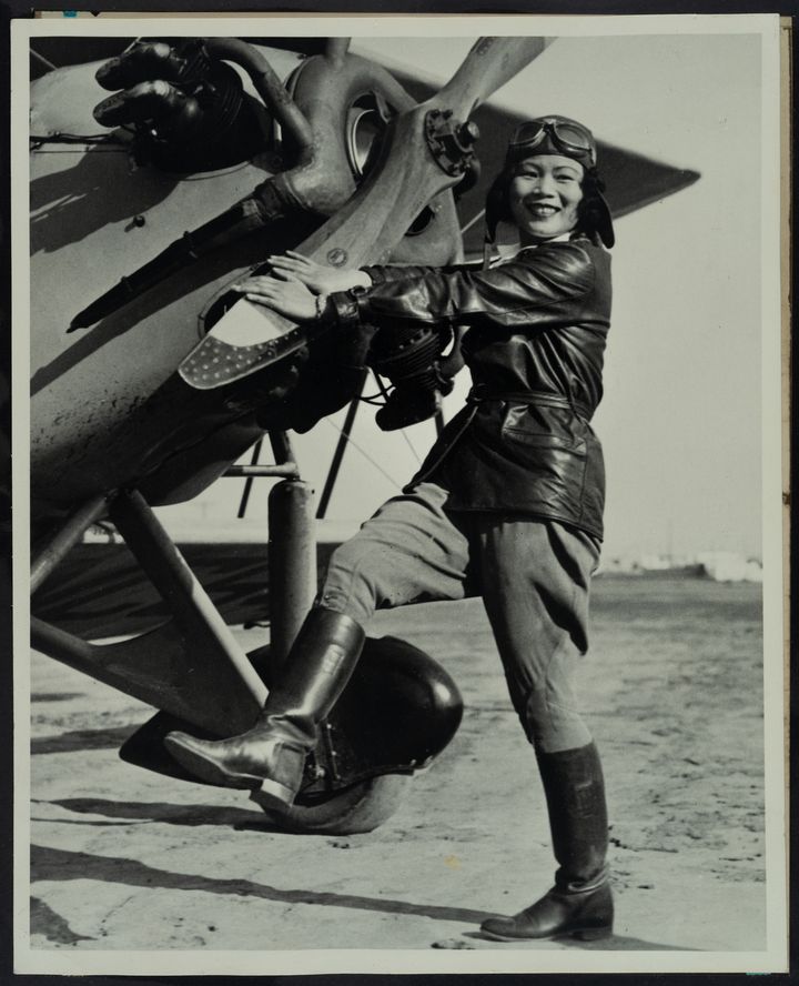 In 1932, Katherine Cheung became the first woman of Chinese descent to earn a pilot's license in the United States. She performed aerobatics at fairs and air shows in California and regularly entered competitive air races. #SmithsonianAANHPI #AAPIHeritageMonth