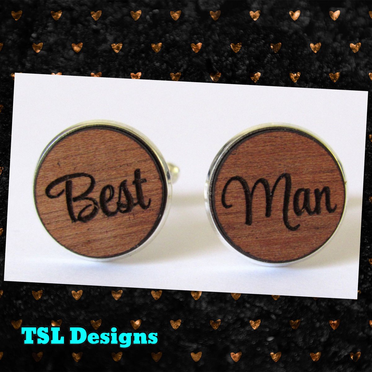 Best Man Laser Engraved Sapele Wood Cufflinks 
buff.ly/4aVhiqn
#bestman #wedding #weddingwednesday #cufflinks #mensaccessories #mensjewelry #handmade #jewelry #handcrafted #glowforge #glowforgecreations #glowforgemade #shopsmall #etsy #etsystore #etsyhandmade #etsyjewelry