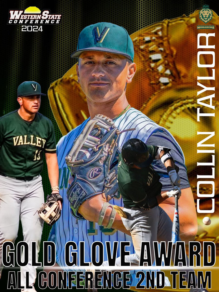 2024 Gold Glove Award - 3B and All Conference 2nd Team in the Western State Conference #collintaylor13 #juco #uncommitted