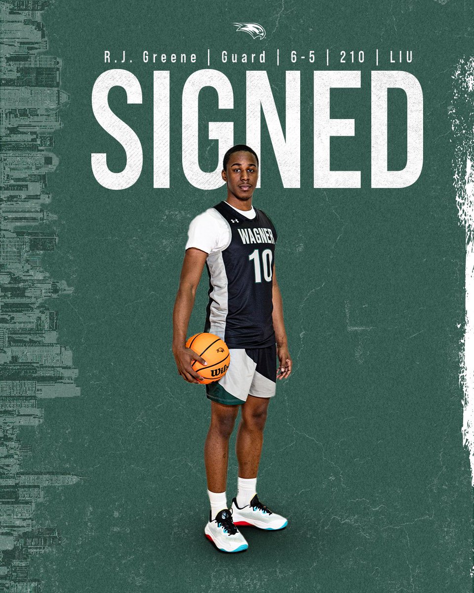 Signed! Welcome to the Wagner Basketball Family, @ebf_Rj! #Toughness