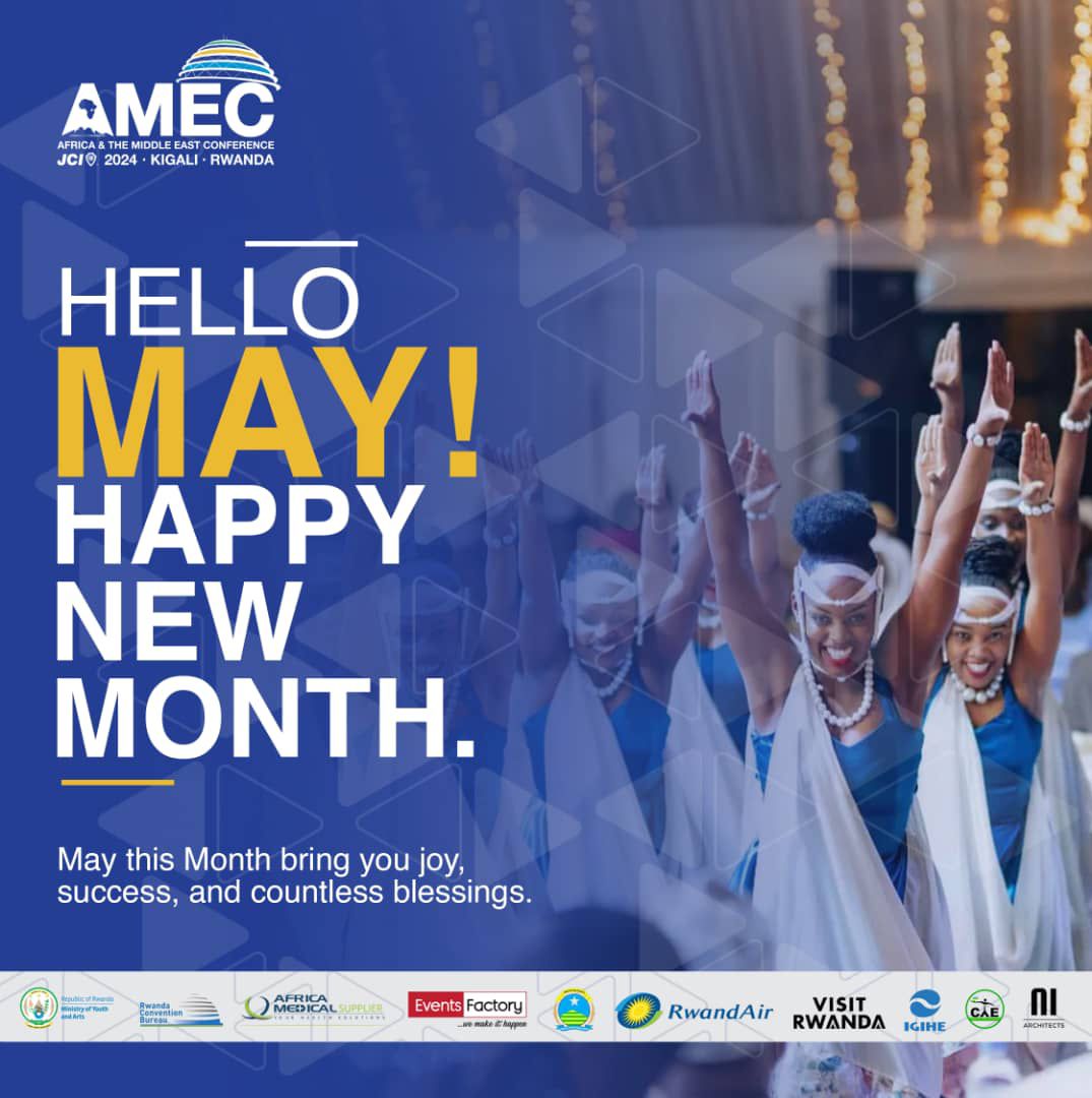 🌟 Hello, May! 🌸 Wishing everyone a joyful and productive month ahead. with commitment to service, leadership, and making a difference. Together, as @jcirwanda, we can continue to impact lives and drive positive change. 

#jci #jcileaders #letsmakeadifference #amec2024