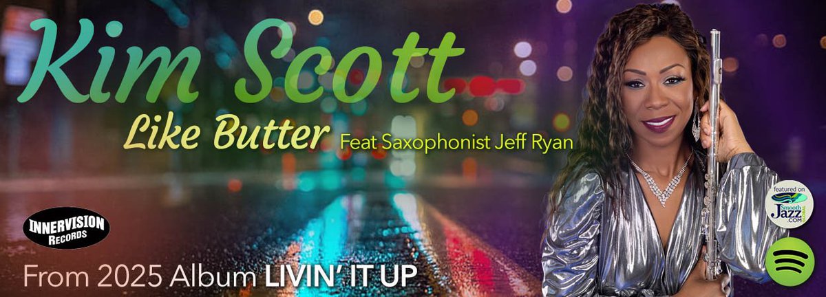 Thank you for the support of my new single, “Like Butter”! So glad you’re loving it and that radio stations are spinning it like crazy! #foodforyourears #likebutter #kimscott @WNOZ953 @953WNOZ #jazzradio