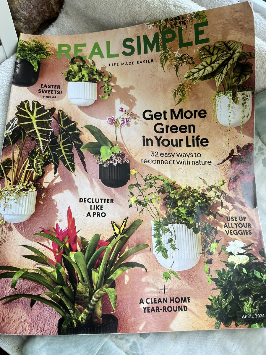Thanks to @acookandherbook for quoting me in the April issue of @RealSimple magazine in her Garden Goals story. Love the whole issue’s focus on #plants. #gardeningadvice #gardening #gardenideas