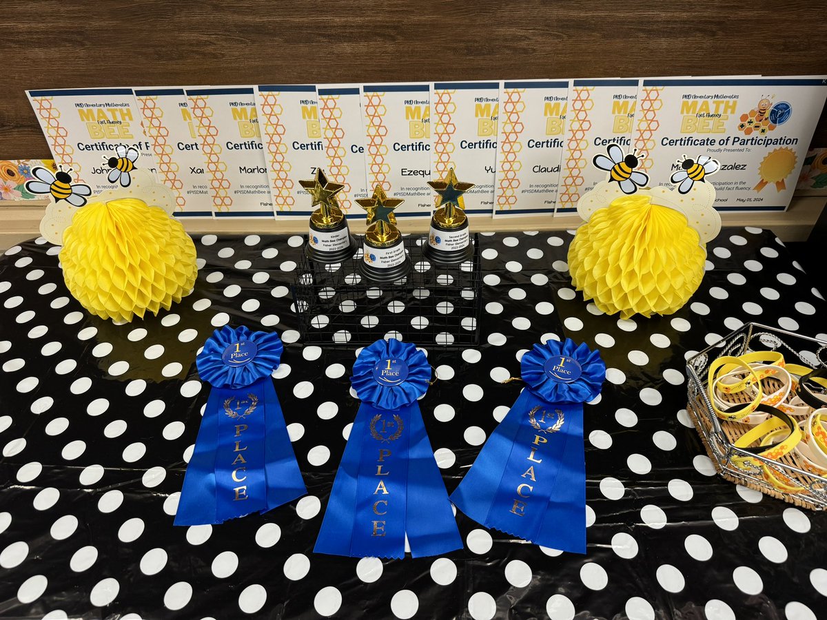 #FisherES Kinder Math Bee (Number Concepts) 🐝 
So proud of our kinder students for showing off their NC skills and a huge congratulations to our #PISDMathBee winner, Mateo! 🎉 Thank you to our judges, @IsaacRdrz and @aubree_stent and our Kinder Team #PISDMathChat