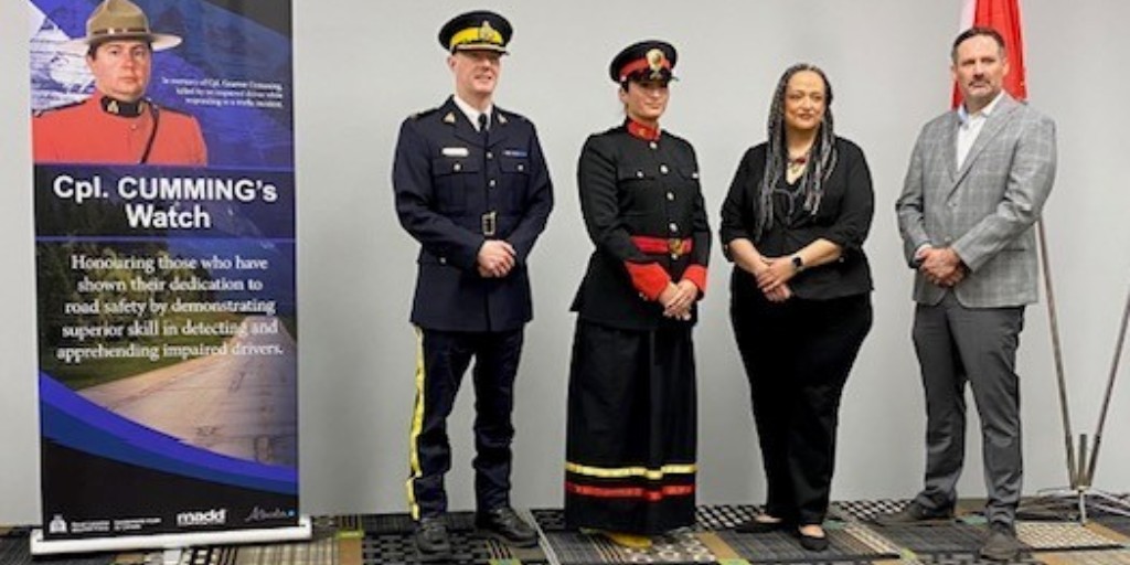Congratulations to Constable Coral Fenner from the <a href="/BloodTPS/">Blood Tribe Police Service</a> for winning the Corporal Cummings Award, the first indigenous female to receive it for First Nation policing in Alberta!