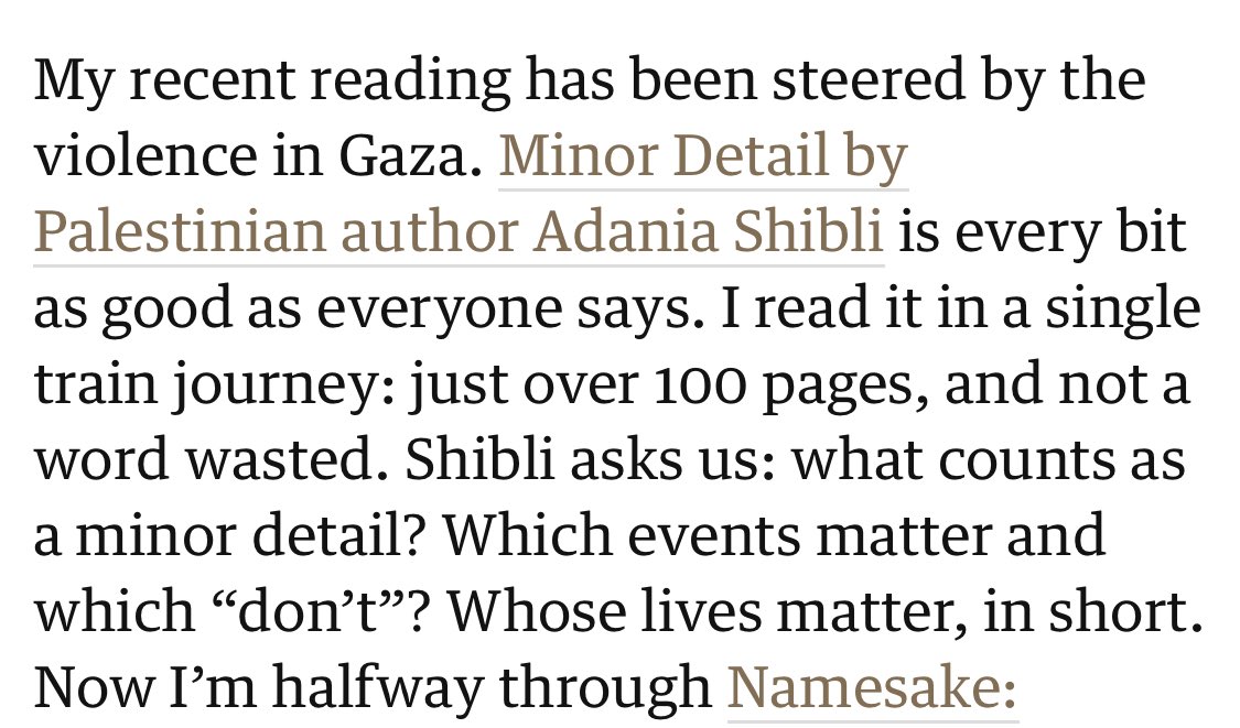 I wrote about what I’d been reading, for the @guardian. Now: editing’s important. I’m happy to be edited and I welcome it. But isn’t it funny how it’s always the same word that gets edited out? theguardian.com/books/2024/may…