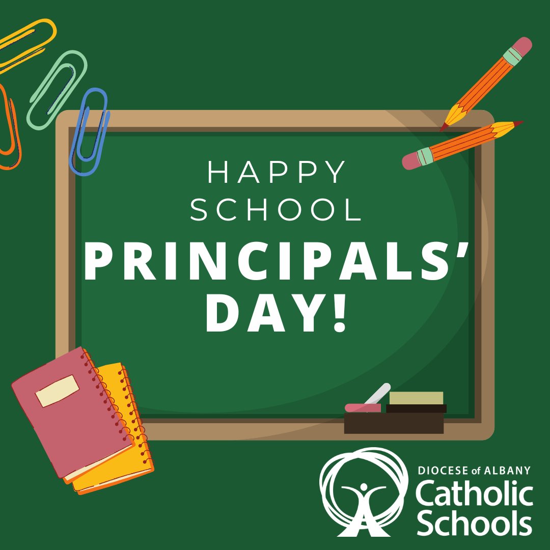 We are so grateful for our Catholic school principals, who shepherd our students and our schools each day. Thank you for all you do! #catholicschools #rcdaschools#principalsday @AlbanyDiocese
